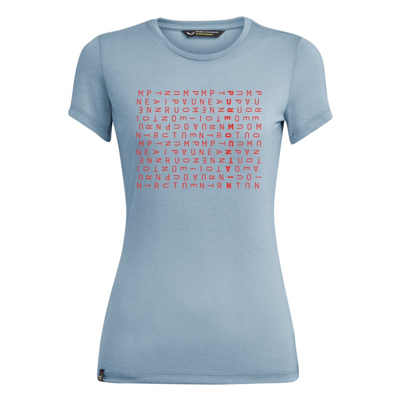 T-Shirts Salewa Crosswords Dri-Release® Mulher Cinzentas/Azuis 762KAIHSB